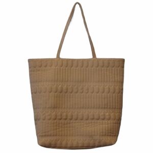 SR2 Sondra Roberts quilted tote bag tan